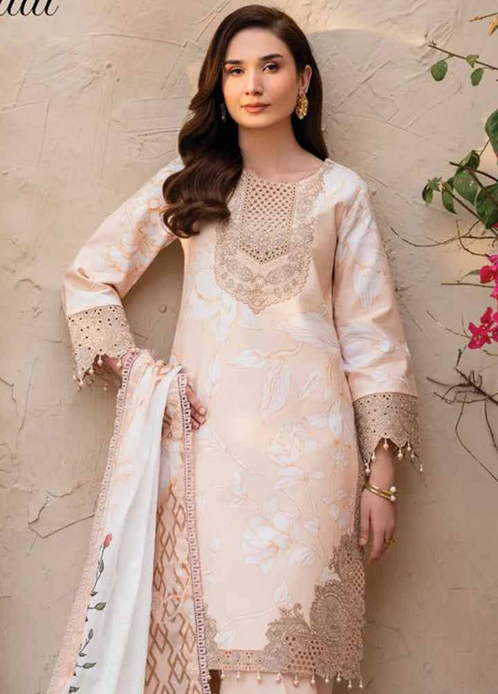 Levana by Alizeh Fashion Embroidered Lawn Suits Unstitched 3 Piece AFB25L D-7023 Kaai - Summer Collection