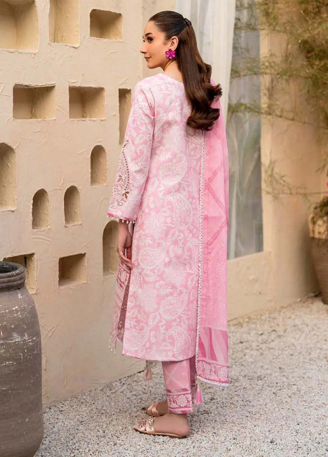 Levana by Alizeh Fashion Embroidered Lawn Suits Unstitched 3 Piece AFB25L D-7026 Perla - Summer Collection