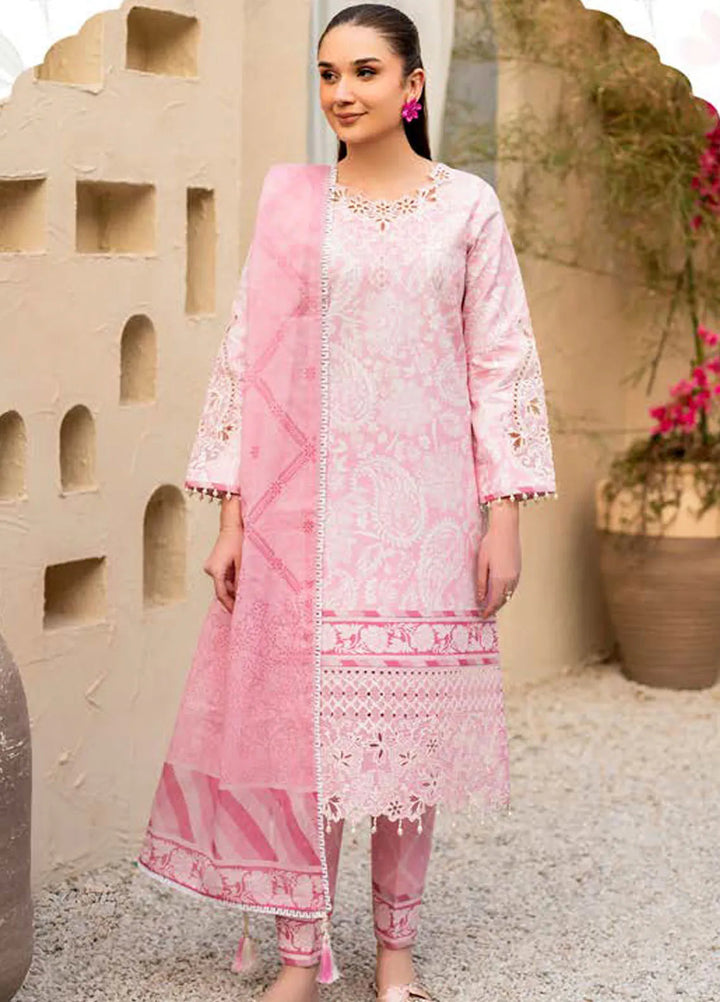 Levana by Alizeh Fashion Embroidered Lawn Suits Unstitched 3 Piece AFB25L D-7026 Perla - Summer Collection