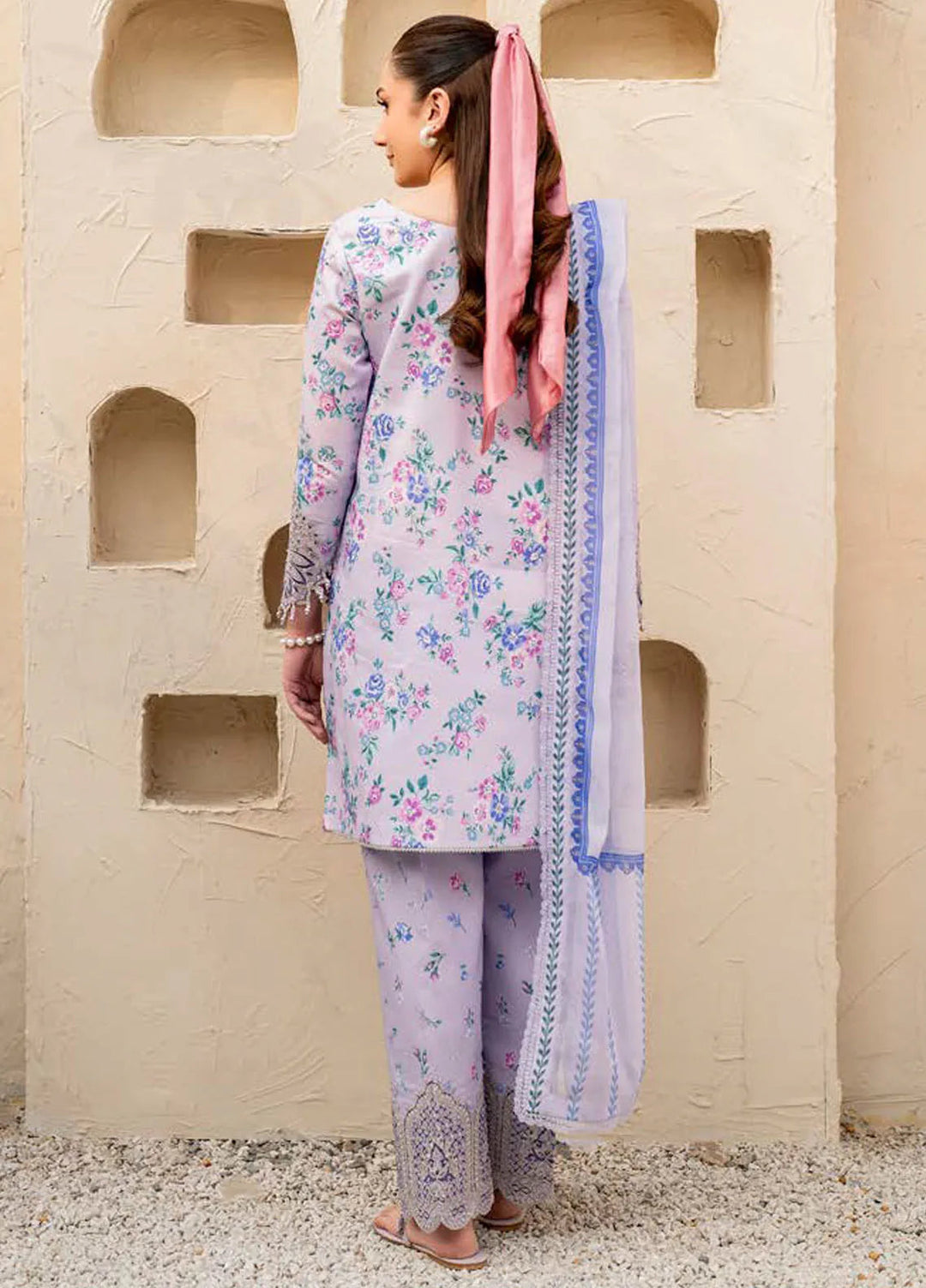 Levana by Alizeh Fashion Embroidered Lawn Suits Unstitched 3 Piece AFB25L D-7029 Flake - Summer Collection