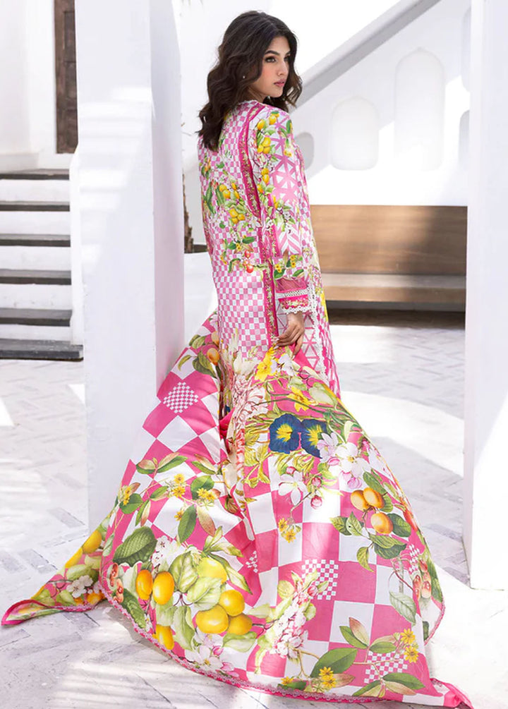 Leya by Roheenaz Embroidered Lawn Suits Unstitched 3 Piece RNZ24L RNZ-01A Coral Reef - Spring Summer Collection