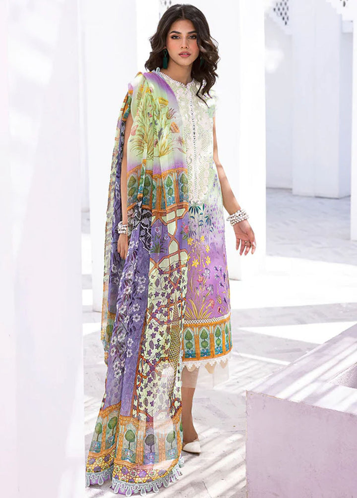 Leya by Roheenaz Embroidered Lawn Suits Unstitched 3 Piece RNZ24L RNZ-02B Pineapple Pop - Spring Summer Collection