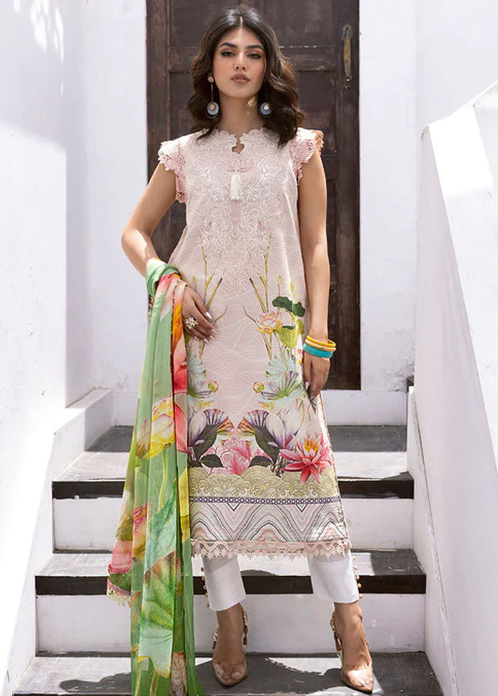 Leya by Roheenaz Embroidered Lawn Suits Unstitched 3 Piece RNZ24L RNZ-03A Tropic Temptation - Spring Summer Collection
