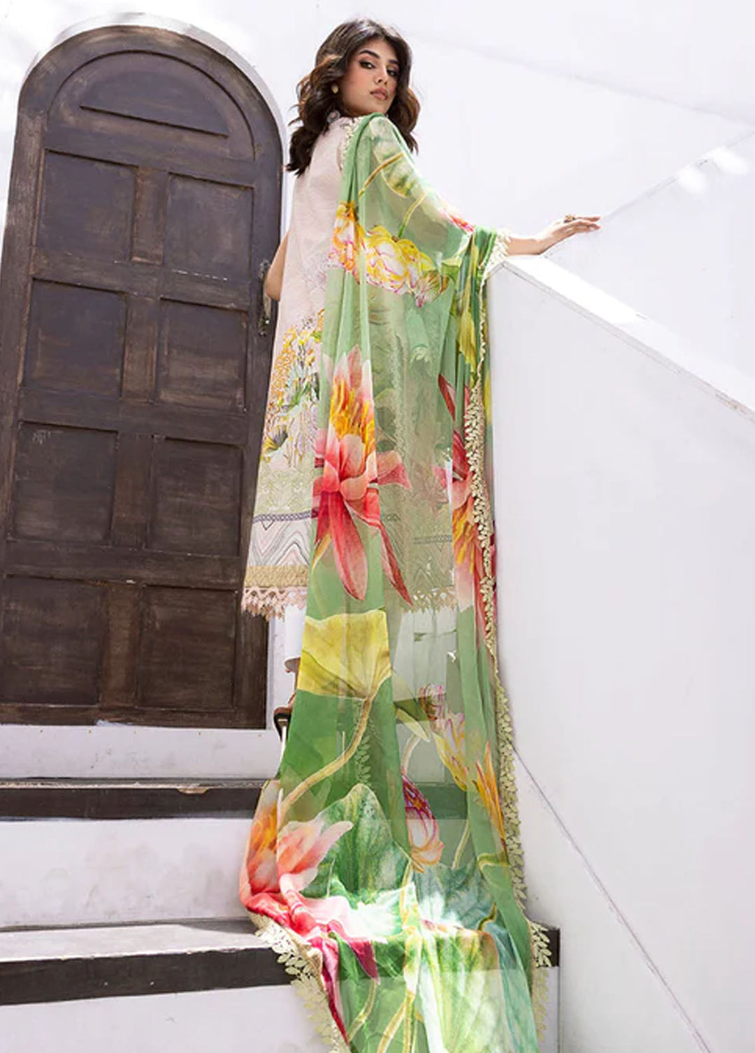 Leya by Roheenaz Embroidered Lawn Suits Unstitched 3 Piece RNZ24L RNZ-03A Tropic Temptation - Spring Summer Collection