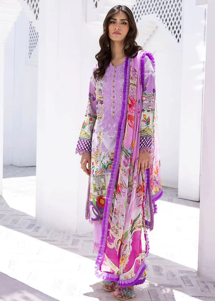 Leya by Roheenaz Embroidered Lawn Suits Unstitched 3 Piece RNZ24L RNZ-04A Mermaid Melody - Spring Summer Collection