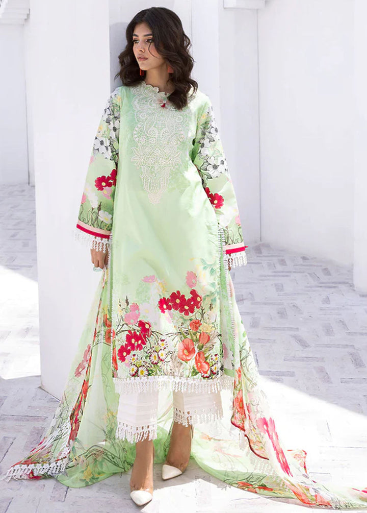 Leya by Roheenaz Embroidered Lawn Suits Unstitched 3 Piece RNZ24L RNZ-05A Jungle Jive - Spring Summer Collection