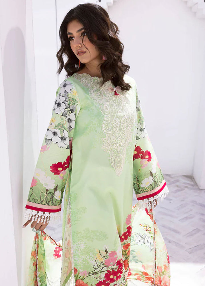 Leya by Roheenaz Embroidered Lawn Suits Unstitched 3 Piece RNZ24L RNZ-05A Jungle Jive - Spring Summer Collection
