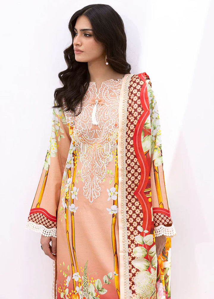 Leya by Roheenaz Embroidered Lawn Suits Unstitched 3 Piece RNZ24L RNZ-07B Island Escape - Spring Summer Collection