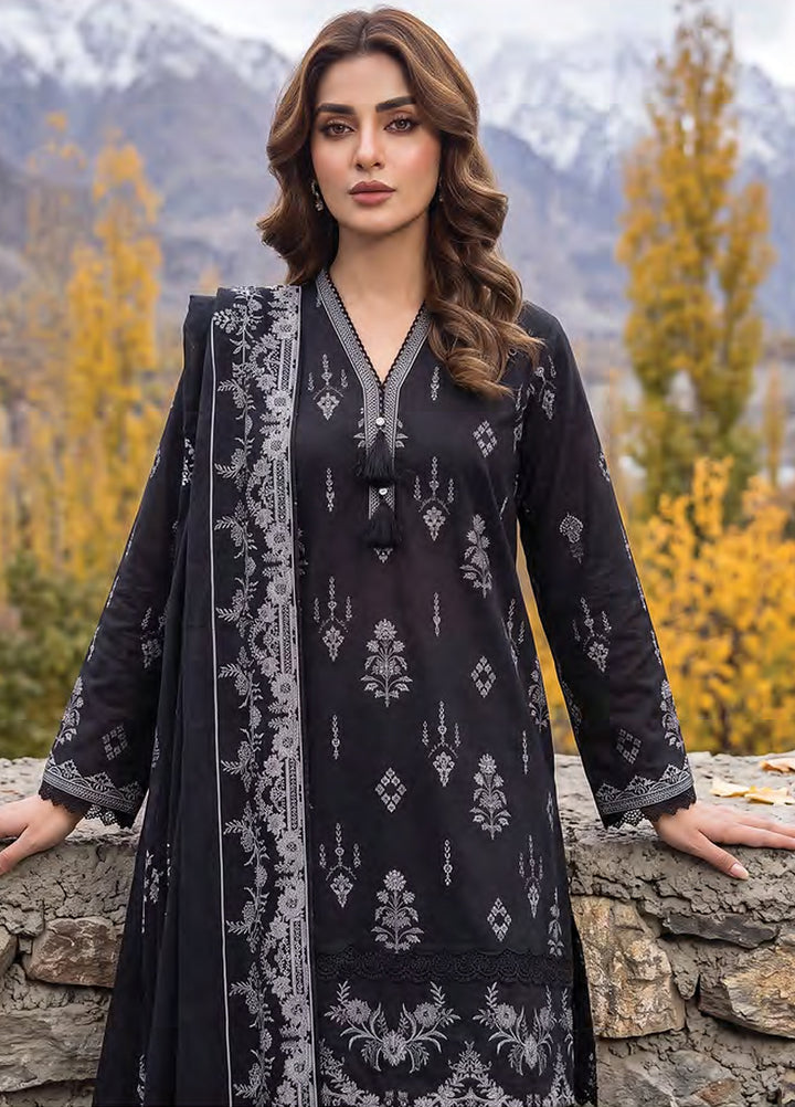 Lakhany Unstitched Printed Pashmina 3 Piece Suit LSM26UP LG-SG-0160-C - Casual Collection