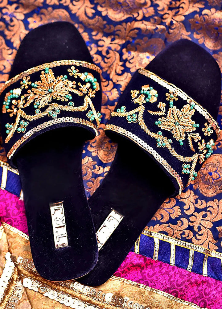 Libaas by Trj Festive Style Women Slipper Regal Velvet