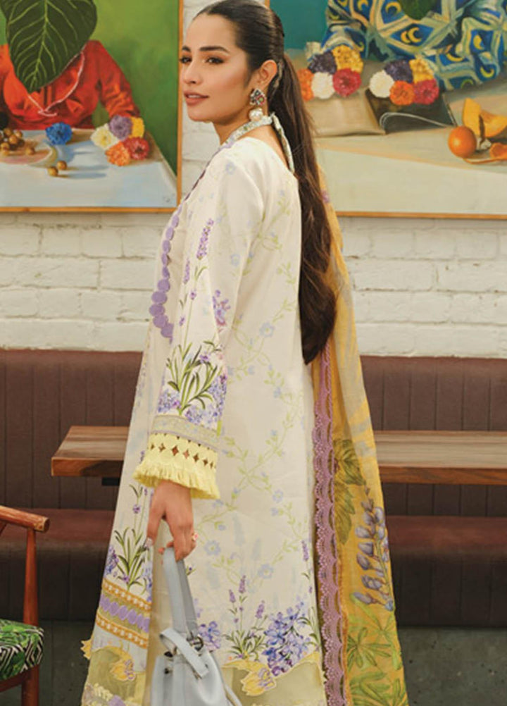 Lifestyle By Rang Rasiya Embroidered Lawn Suits Unstitched 3 Piece RR23LL 01 Olivine - Summer Collection
