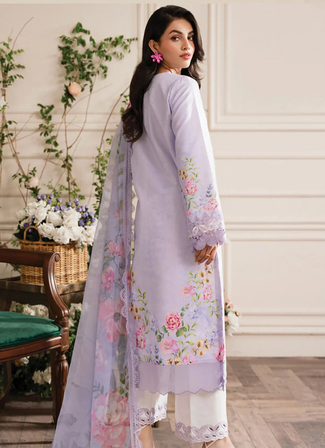 Lifestyle by Rang Rasiya Embroidered Lawn Suit Unstitched 3 Piece RR24LE Ayra - Summer Collection
