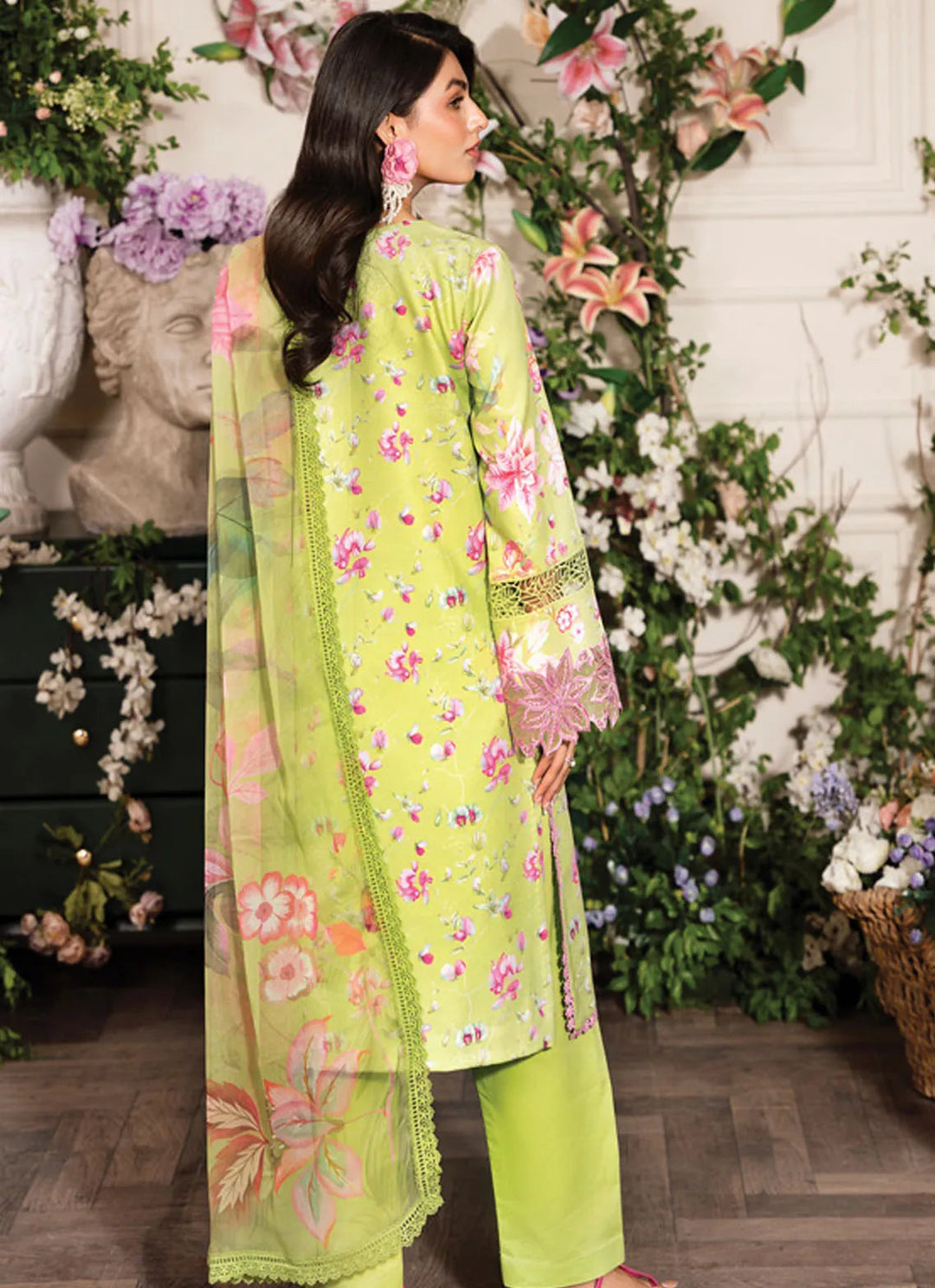 Lifestyle by Rang Rasiya Embroidered Lawn Suit Unstitched 3 Piece RR24LE Flora - Summer Collection