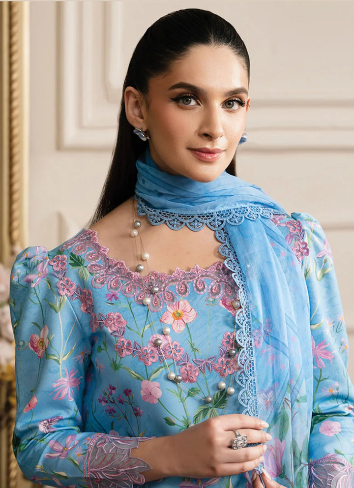 Lifestyle by Rang Rasiya Embroidered Lawn Suit Unstitched 3 Piece RR24LE Gardenia - Summer Collection