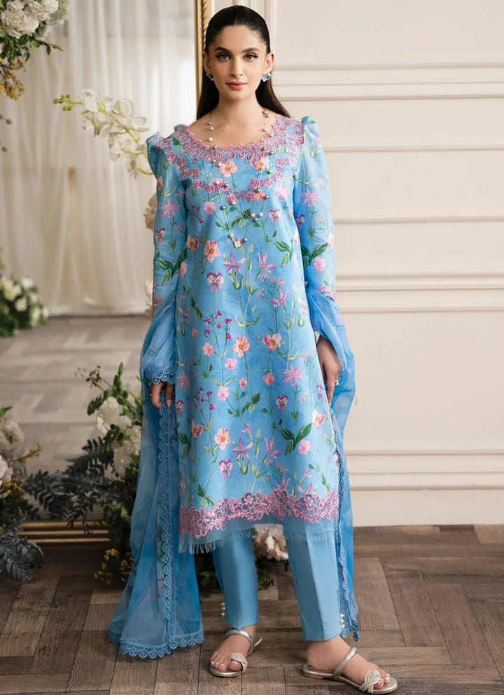 Lifestyle by Rang Rasiya Embroidered Lawn Suit Unstitched 3 Piece RR24LE Gardenia - Summer Collection