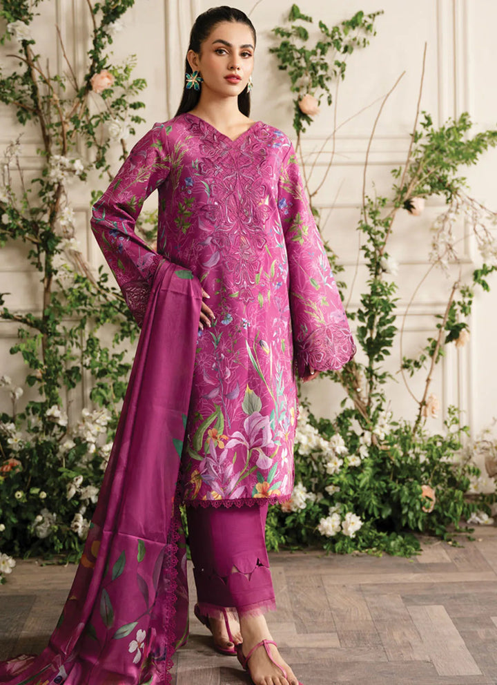 Lifestyle by Rang Rasiya Embroidered Lawn Suit Unstitched 3 Piece RR24LE Mirha - Summer Collection
