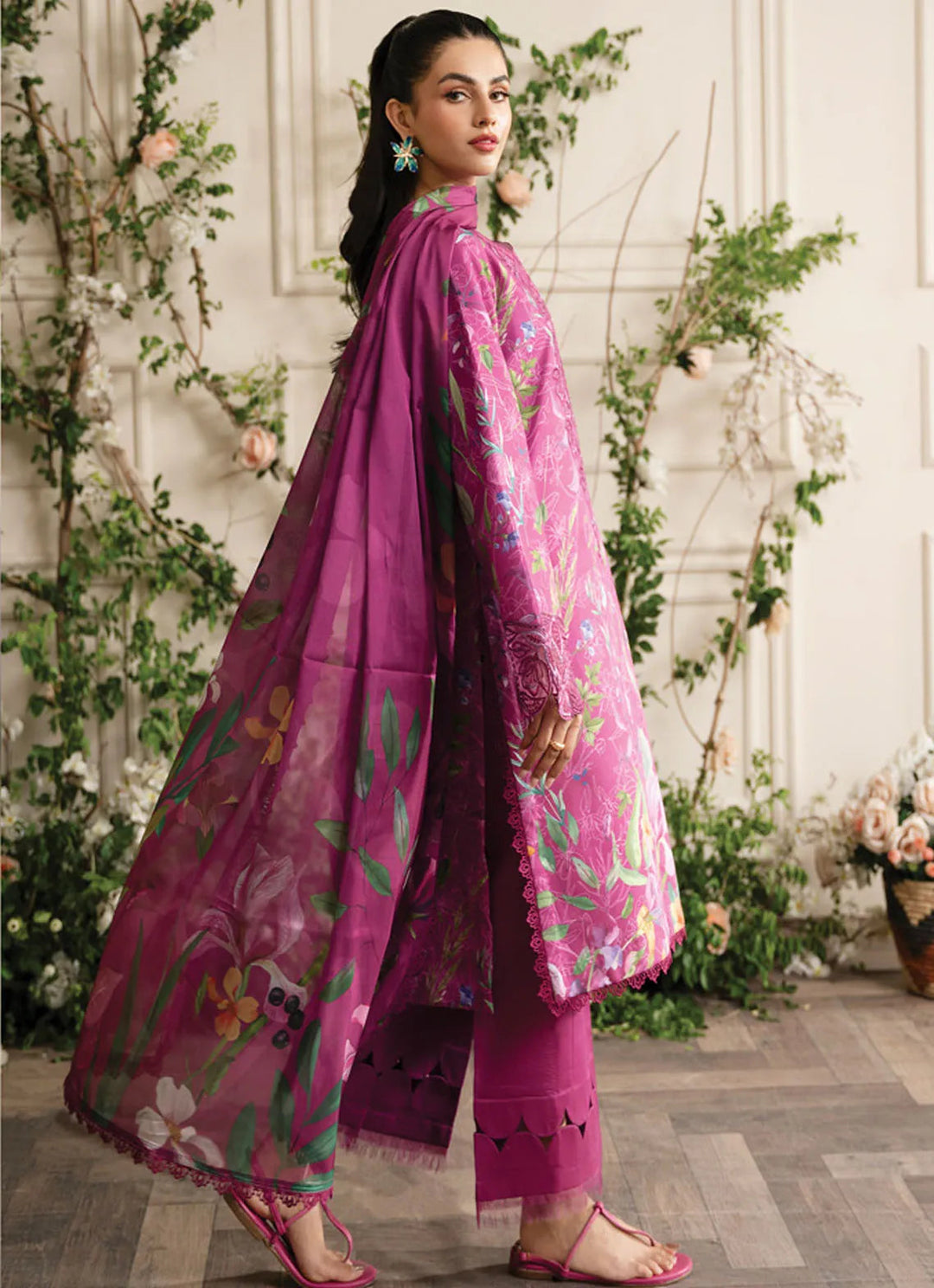 Lifestyle by Rang Rasiya Embroidered Lawn Suit Unstitched 3 Piece RR24LE Mirha - Summer Collection