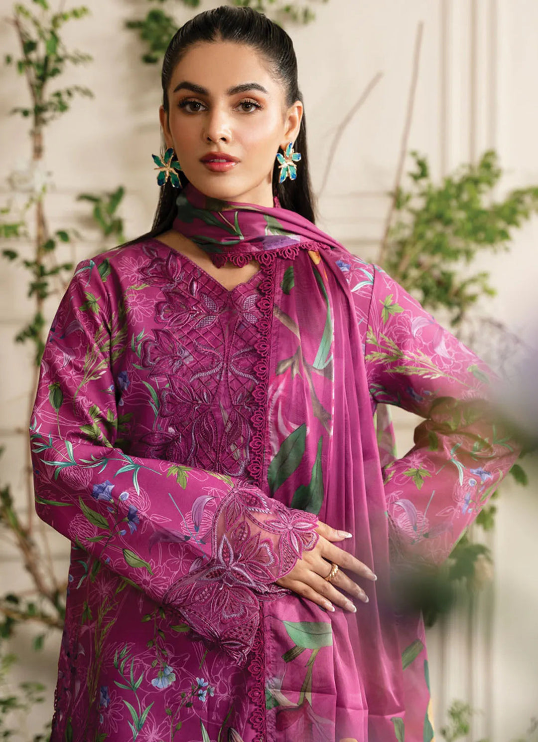 Lifestyle by Rang Rasiya Embroidered Lawn Suit Unstitched 3 Piece RR24LE Mirha - Summer Collection