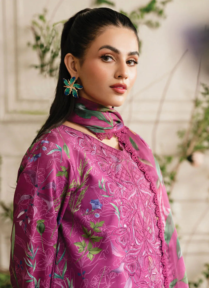 Lifestyle by Rang Rasiya Embroidered Lawn Suit Unstitched 3 Piece RR24LE Mirha - Summer Collection