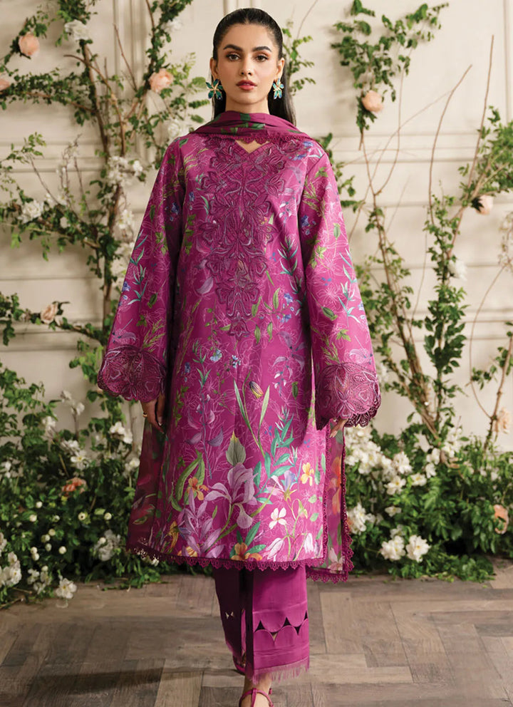 Lifestyle by Rang Rasiya Embroidered Lawn Suit Unstitched 3 Piece RR24LE Mirha - Summer Collection