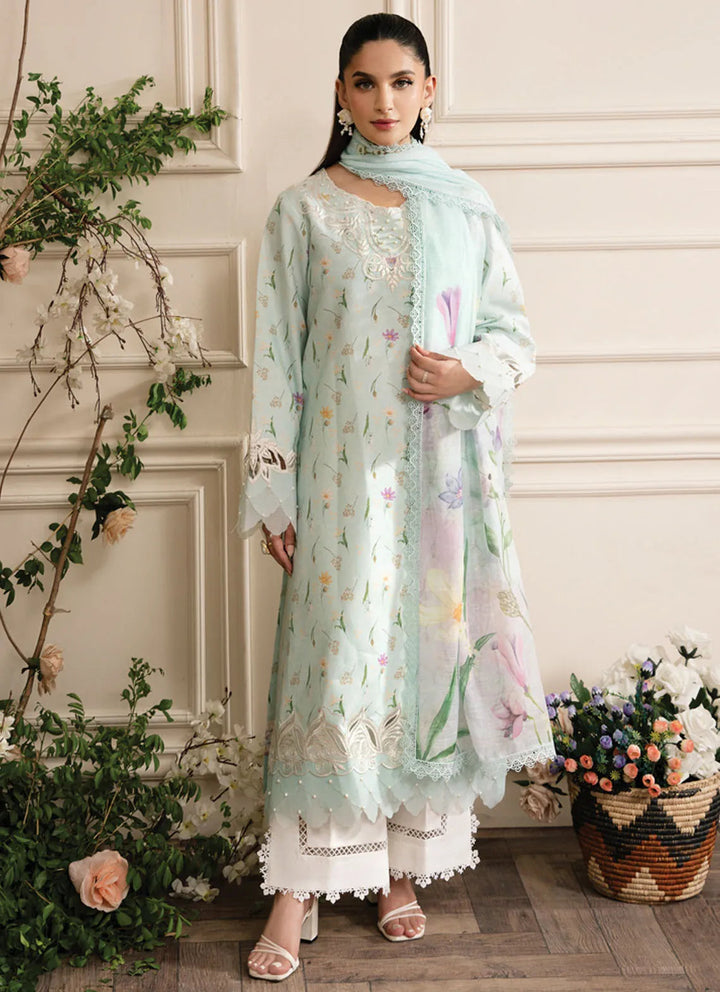 Lifestyle by Rang Rasiya Embroidered Lawn Suit Unstitched 3 Piece RR24LE Seiah - Summer Collection
