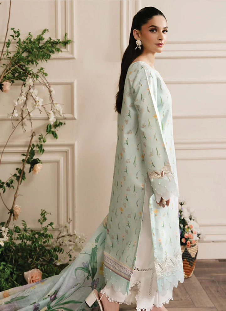 Lifestyle by Rang Rasiya Embroidered Lawn Suit Unstitched 3 Piece RR24LE Seiah - Summer Collection