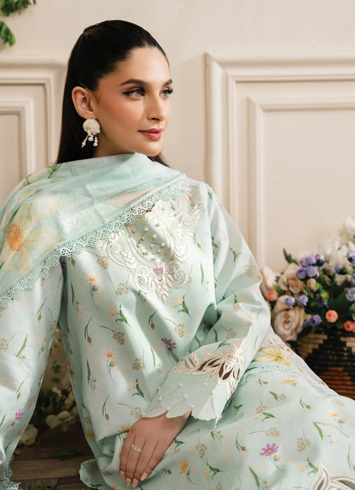 Lifestyle by Rang Rasiya Embroidered Lawn Suit Unstitched 3 Piece RR24LE Seiah - Summer Collection