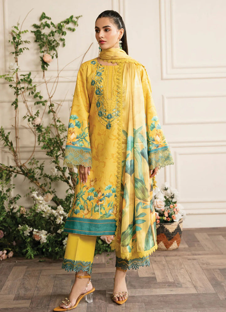 Lifestyle by Rang Rasiya Embroidered Lawn Suit Unstitched 3 Piece RR24LE Serena - Summer Collection