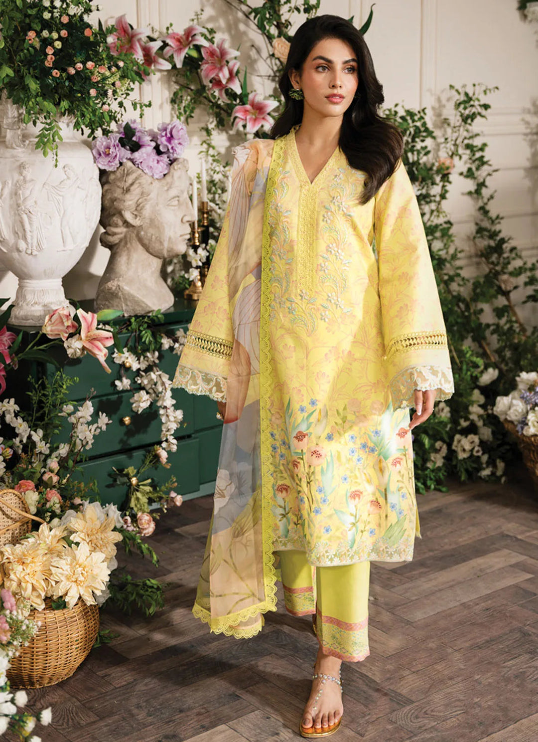Lifestyle by Rang Rasiya Embroidered Lawn Suit Unstitched 3 Piece RR24LE Sun Kissed - Summer Collection