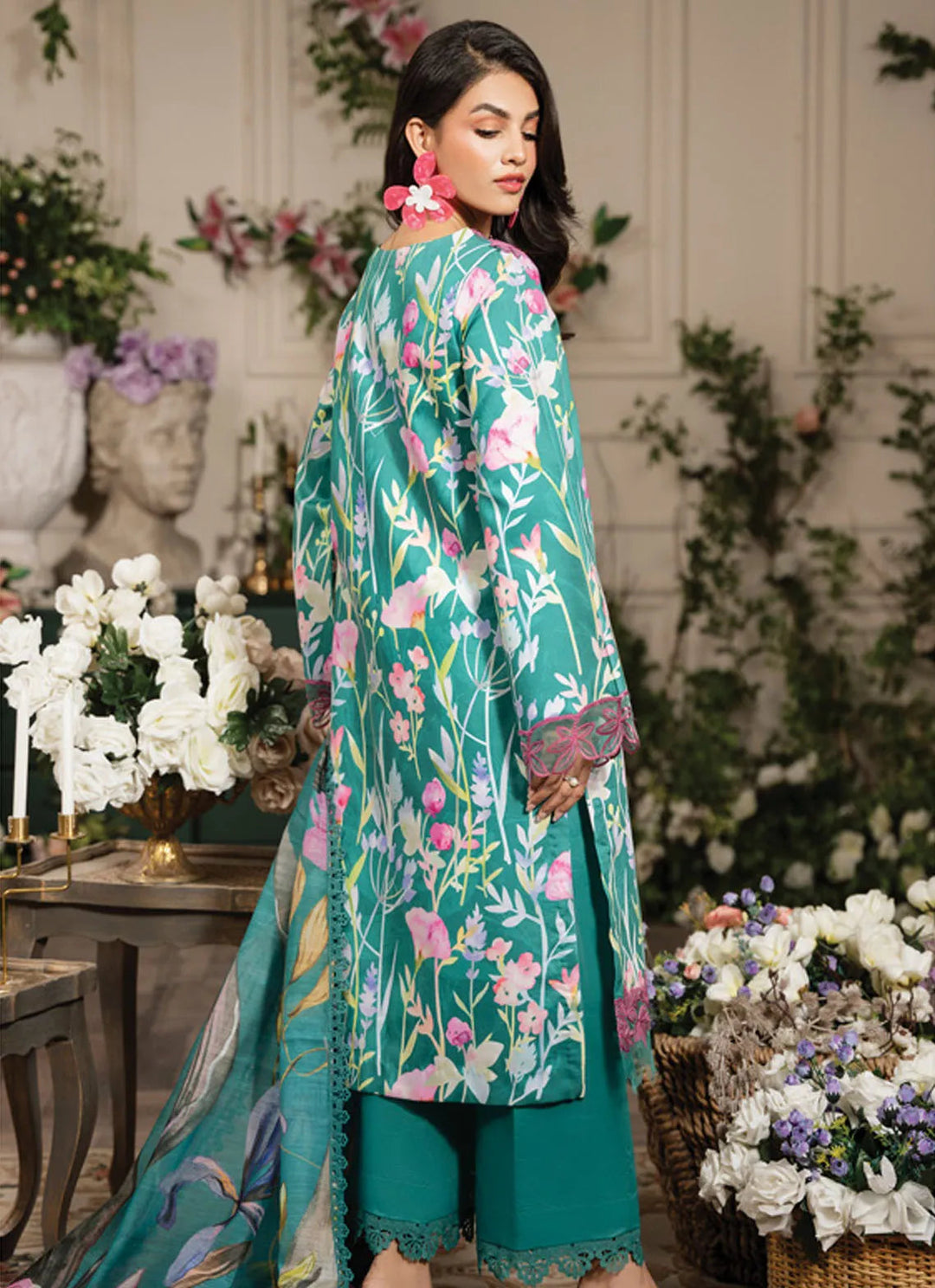 Lifestyle by Rang Rasiya Embroidered Lawn Suit Unstitched 3 Piece RR24LE Zeenal - Summer Collection