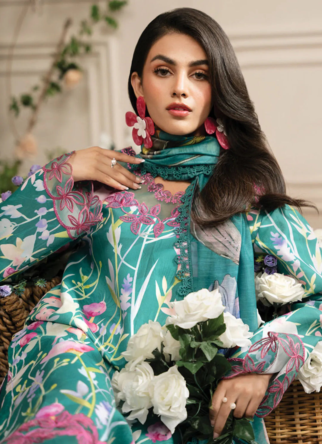Lifestyle by Rang Rasiya Embroidered Lawn Suit Unstitched 3 Piece RR24LE Zeenal - Summer Collection