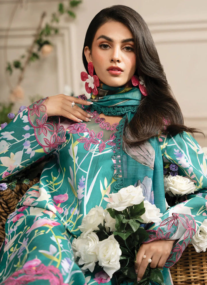 Lifestyle by Rang Rasiya Embroidered Lawn Suit Unstitched 3 Piece RR24LE Zeenal - Summer Collection