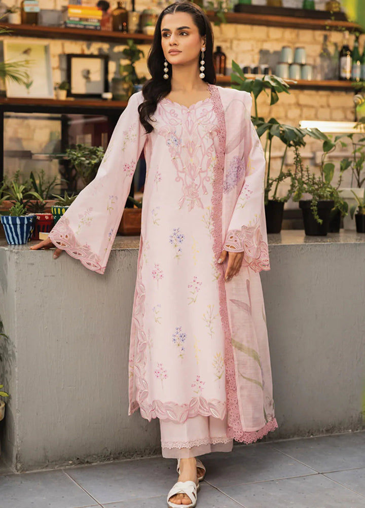 Lifestyle by Rang Rasiya Embroidered Lawn Suits Unstitched 3 Piece RR25LS D-02 Gardenia - Summer Collection
