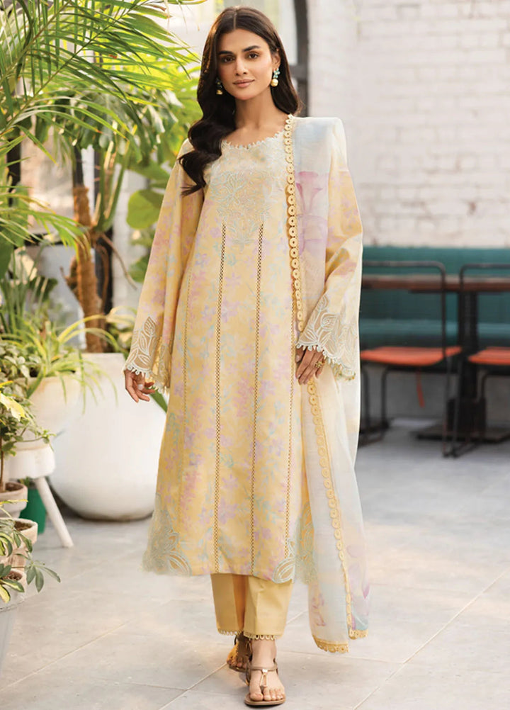Lifestyle by Rang Rasiya Embroidered Lawn Suits Unstitched 3 Piece RR25LS D-04 Hazel - Summer Collection