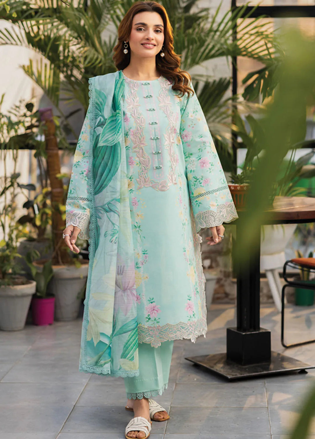 Lifestyle by Rang Rasiya Embroidered Lawn Suits Unstitched 3 Piece RR25LS D-05 Mellow - Summer Collection