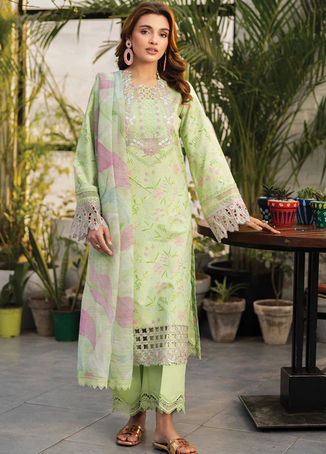 Lifestyle by Rang Rasiya Embroidered Lawn Suits Unstitched 3 Piece RR25LS D-06 Rosemary - Summer Collection