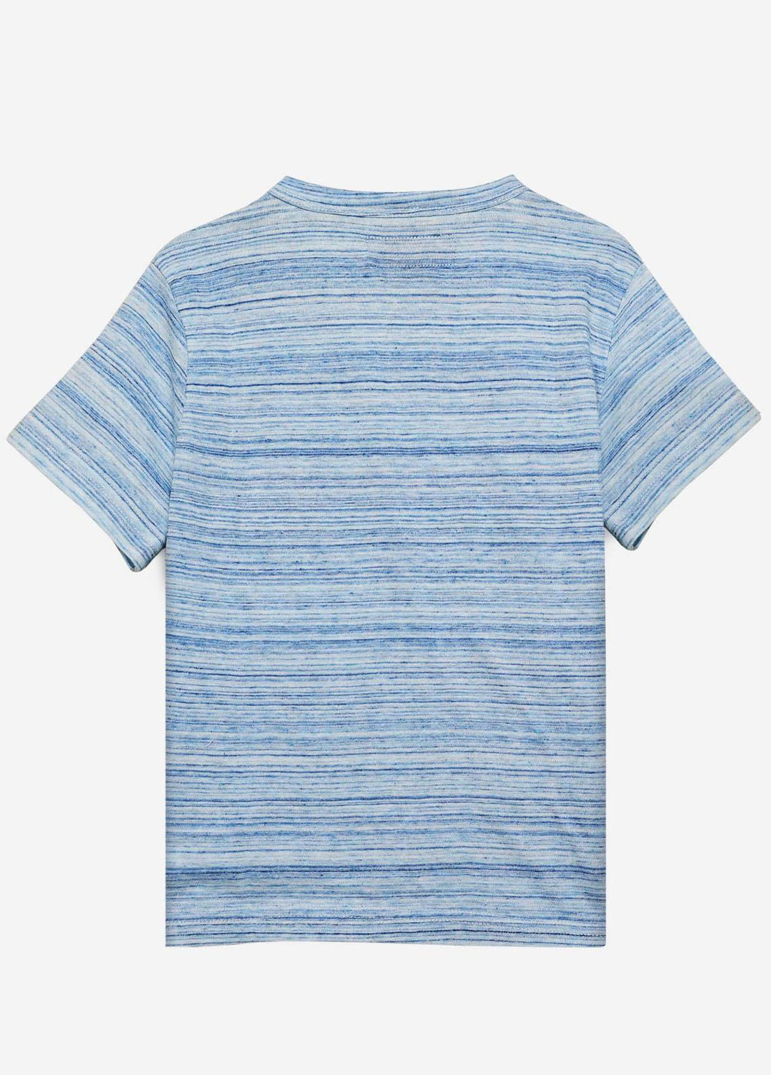 Brumano Cotton Casual Boys T-Shirts -   Light Blue Striped T-Shirt - Junior