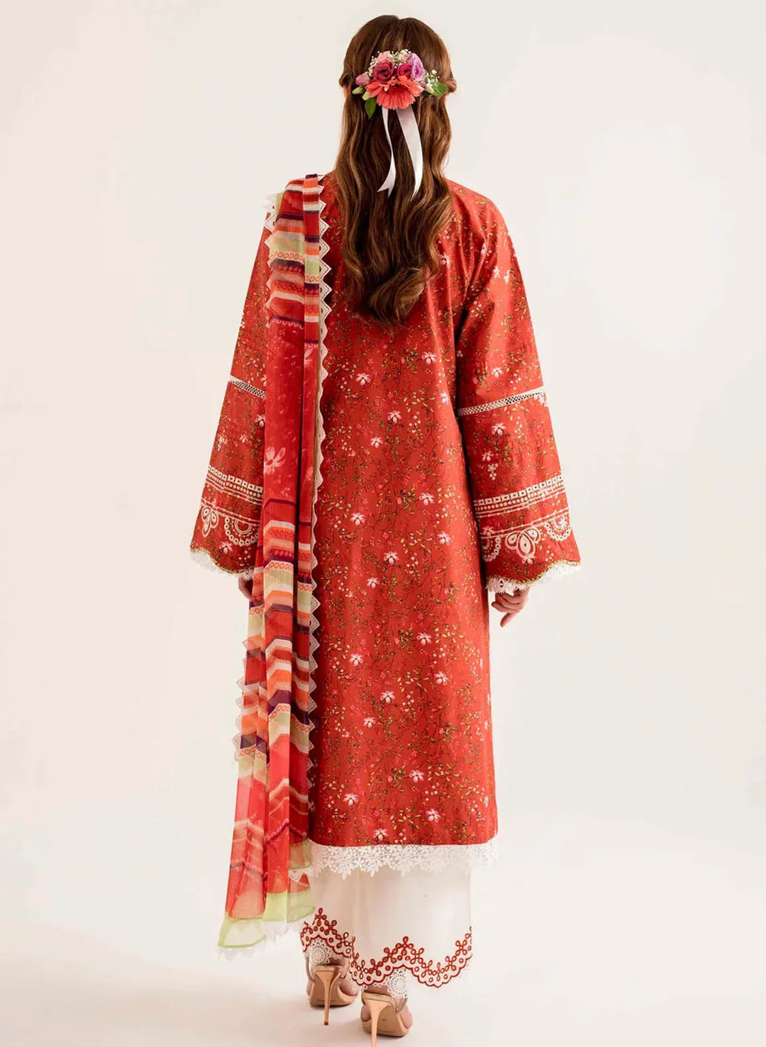 Lila by Sable Vogue Embroidered Lawn Suit Unstitched 3 Piece SV24LI SAL-01-24 - Summer Collection
