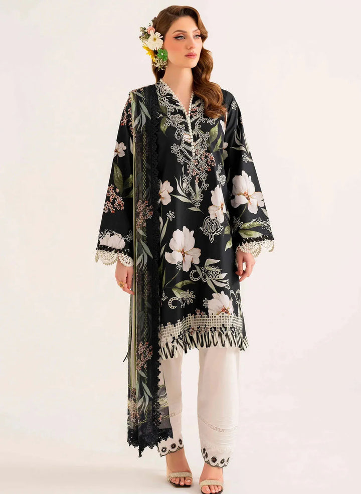 Lila by Sable Vogue Embroidered Lawn Suit Unstitched 3 Piece SV24LI SAL-03-24 - Summer Collection