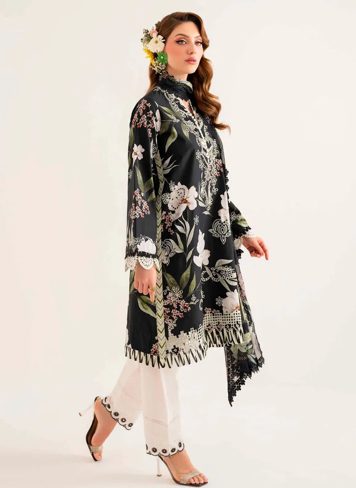 Lila by Sable Vogue Embroidered Lawn Suit Unstitched 3 Piece SV24LI SAL-03-24 - Summer Collection