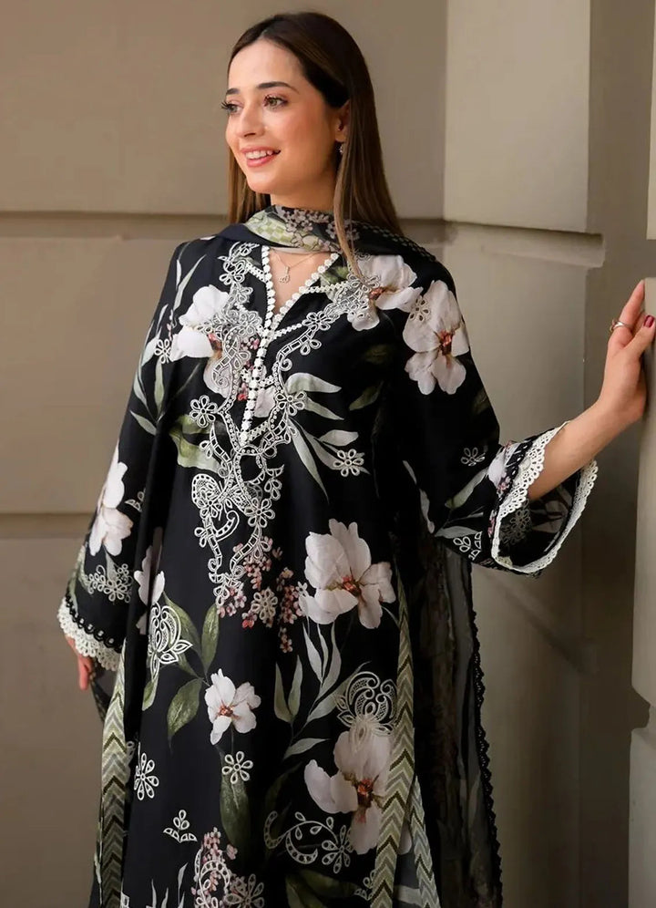 Lila by Sable Vogue Embroidered Lawn Suit Unstitched 3 Piece SV24LI SAL-03-24 - Summer Collection