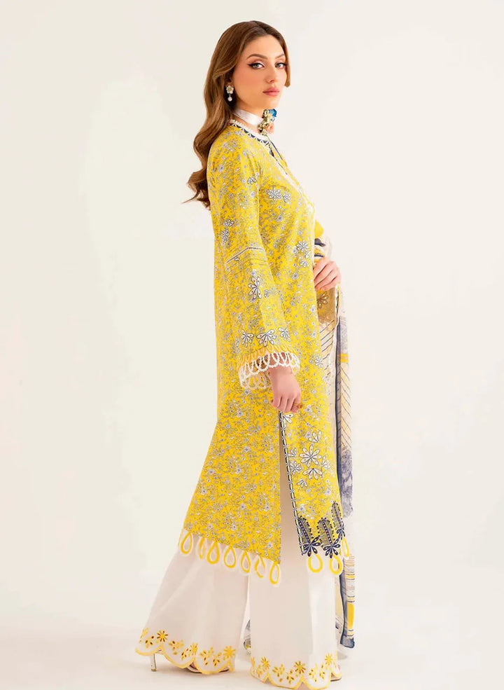 Lila by Sable Vogue Embroidered Lawn Suit Unstitched 3 Piece SV24LI SAL-04-24 - Summer Collection