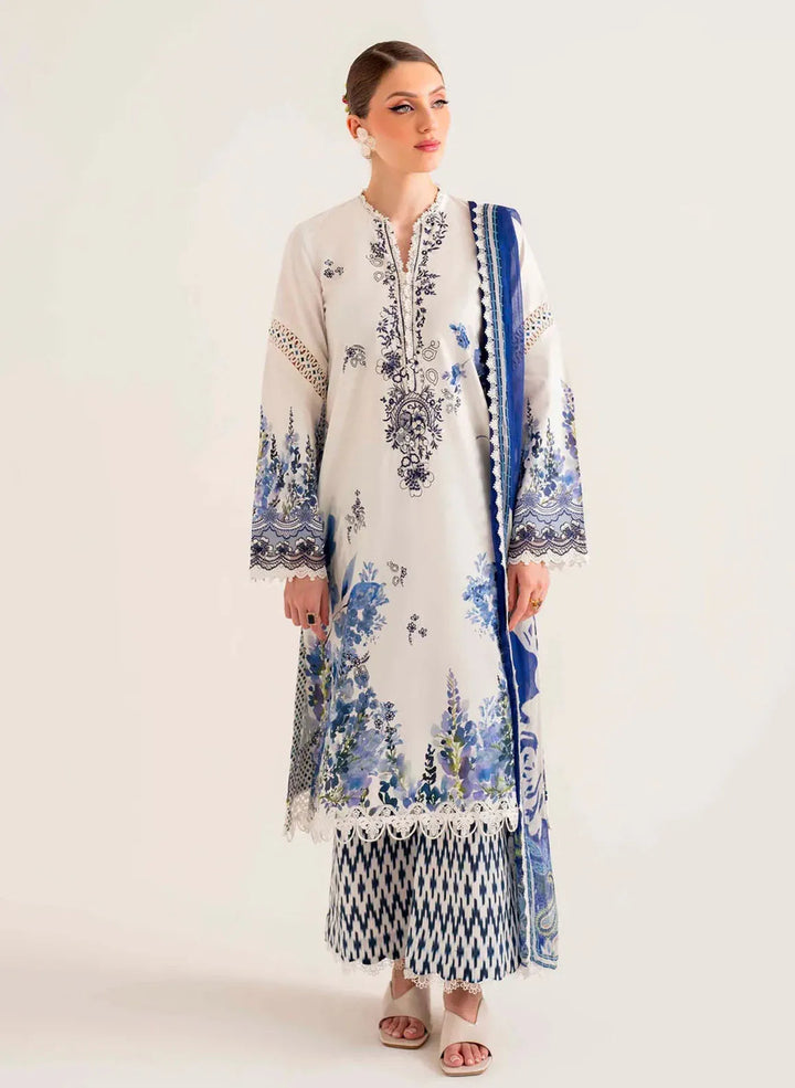 Lila by Sable Vogue Embroidered Lawn Suit Unstitched 3 Piece SV24LI SAL-08-24 - Summer Collection