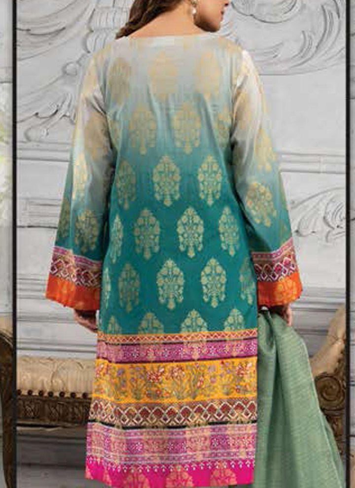 LimeLight Embroidered Jacquard Suits Unstitched 2 Piece LL21E U0682 Mint - Summer Collection