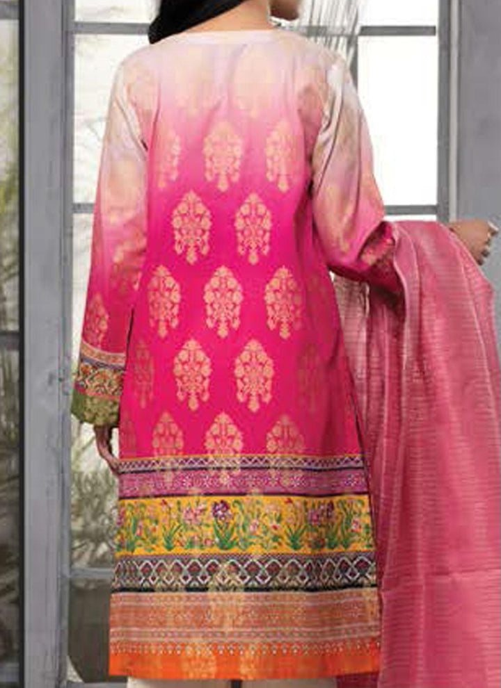 LimeLight Embroidered Jacquard Suits Unstitched 2 Piece LL21E U0682 Pink - Summer Collection