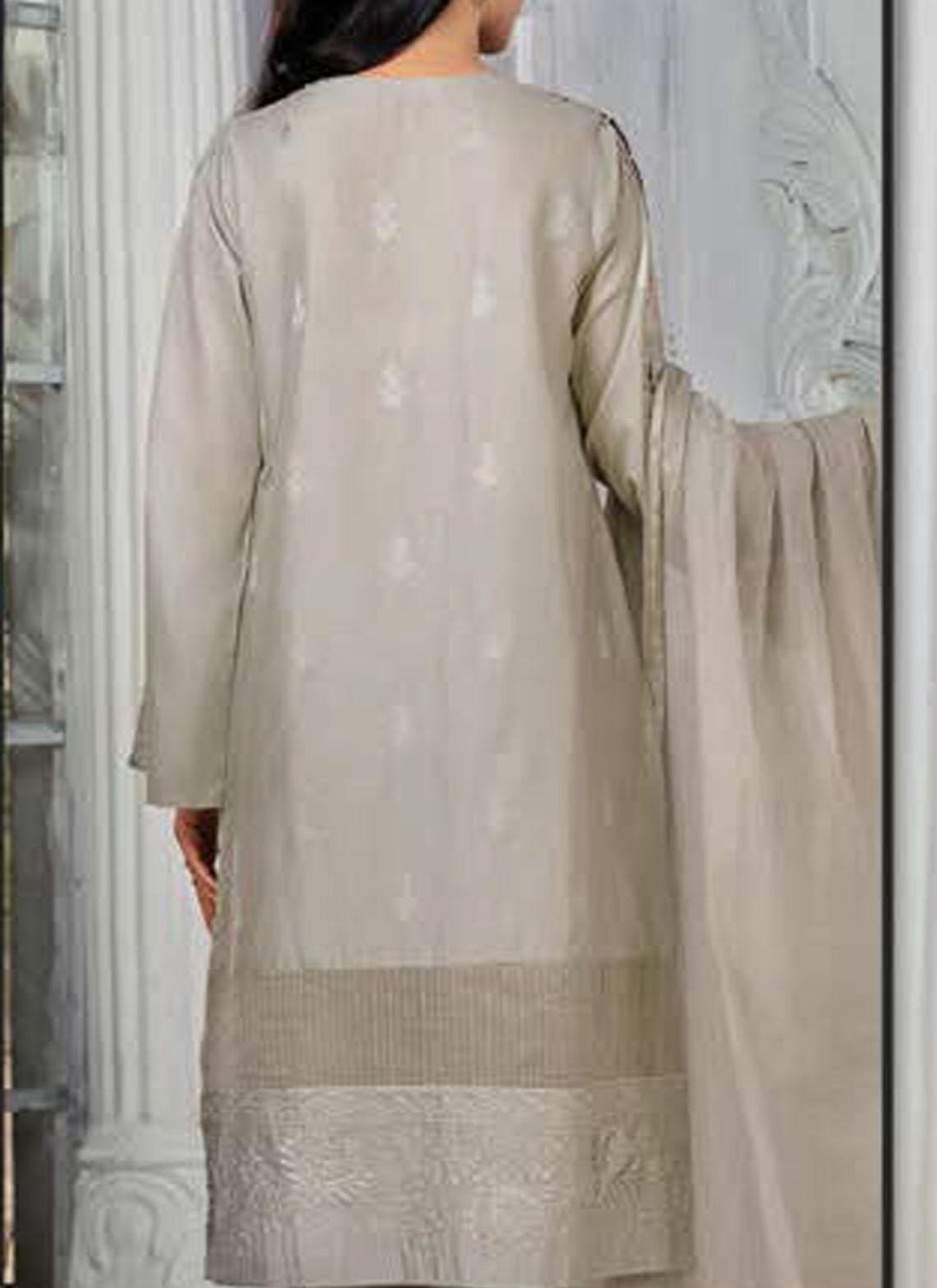 LimeLight Embroidered Lawn Suits Unstitched 2 Piece LL21E U0837 Grey - Summer Collection