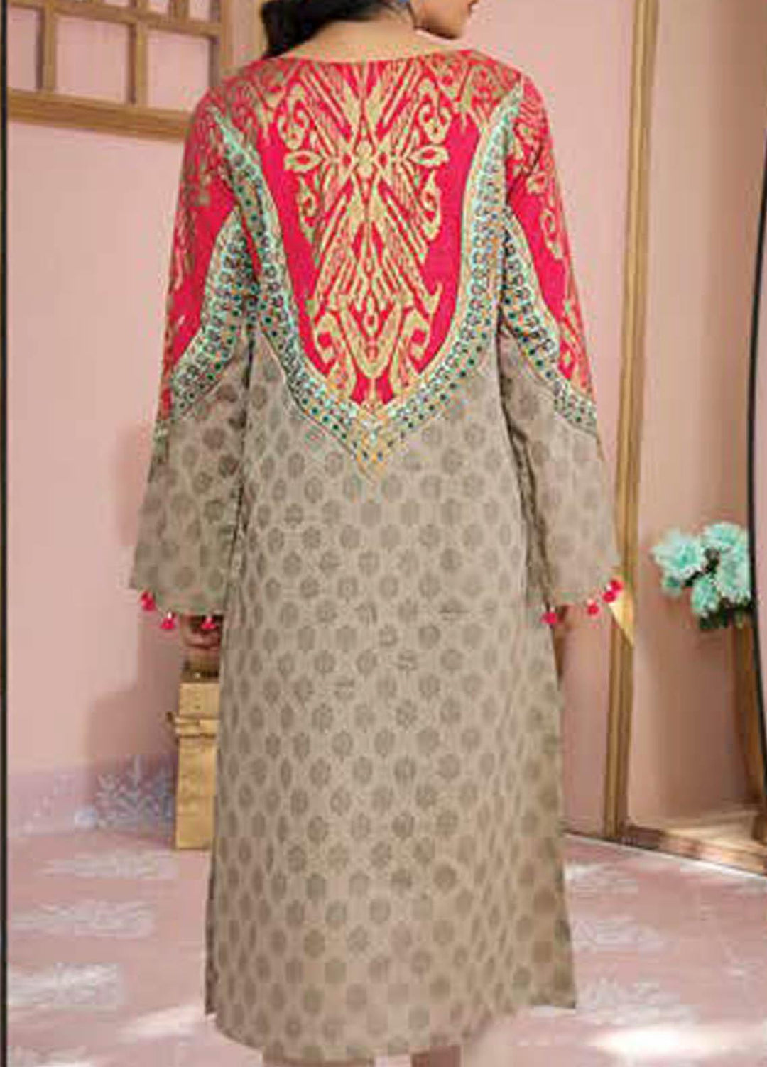 LimeLight Printed Lawn  Unstitched Kurties LL21S U-1027 BLACK - Summer Collection