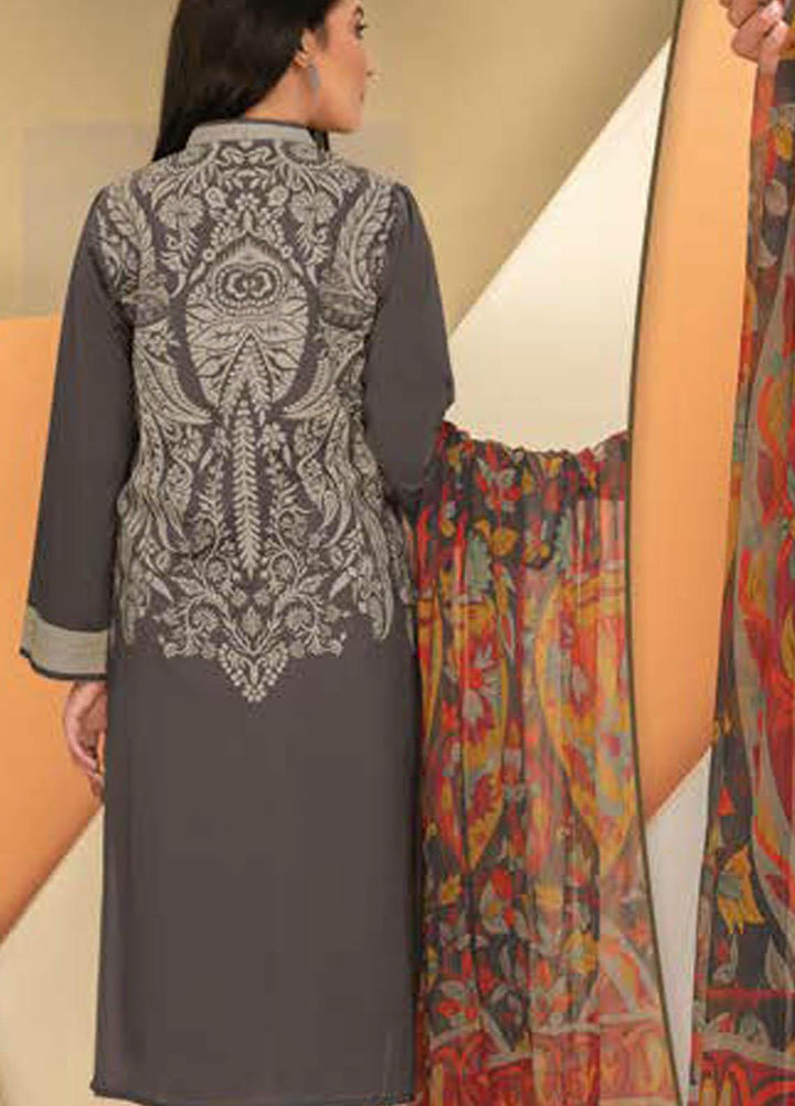 LimeLight Printed Lawn Suits Unstitched 2 Piece LL21S U-1062 BROWN - Summer Collection