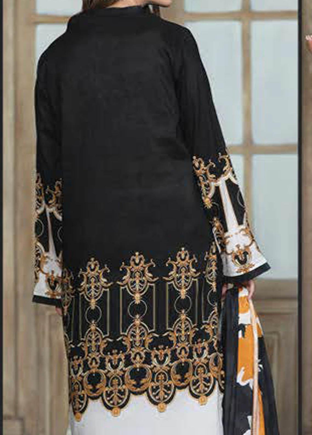 LimeLight Printed Lawn Suits Unstitched 2 Piece LL21S U-1087 BLACK - Summer Collection