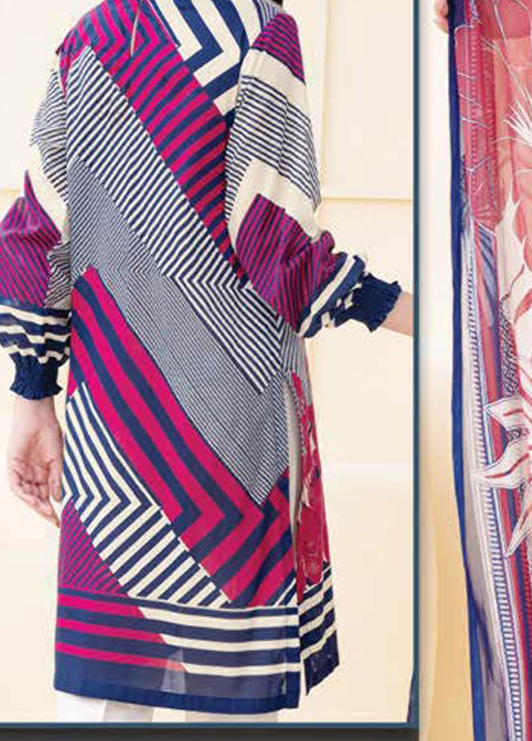 LimeLight Printed Lawn Suits Unstitched 2 Piece LL21S U-1090 BLUE - Summer Collection